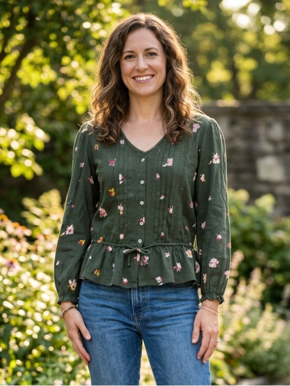 Lucky Brand Peplum Top